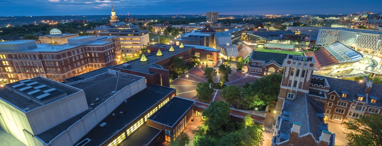 CCM Village at night