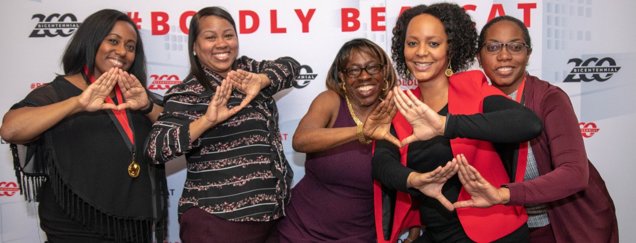 A group of female attendees at the Celebration of Black Excellence 2019