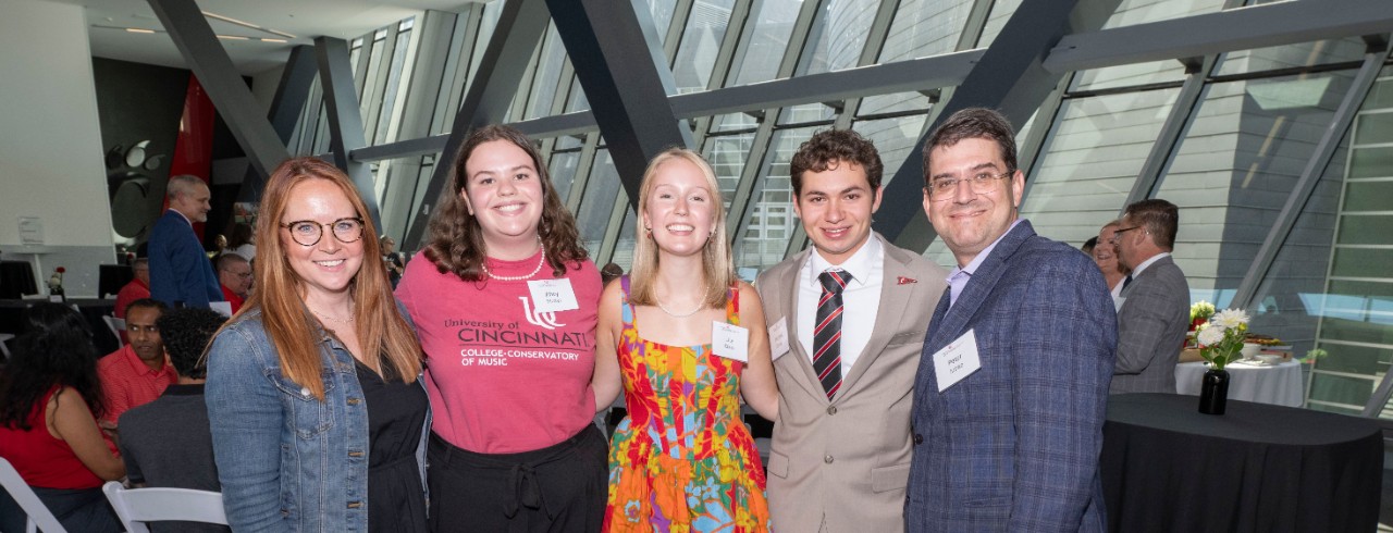 Hoffman CCM students and deans stand together for a photo