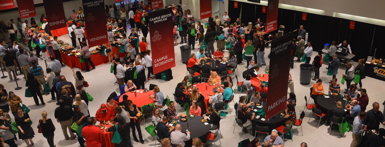 Great Hall set up for a trade show