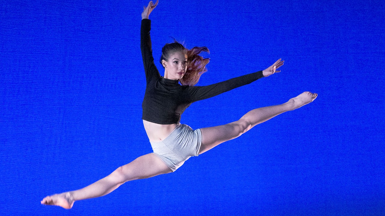 Ballet students in rehearsal in a dance studio