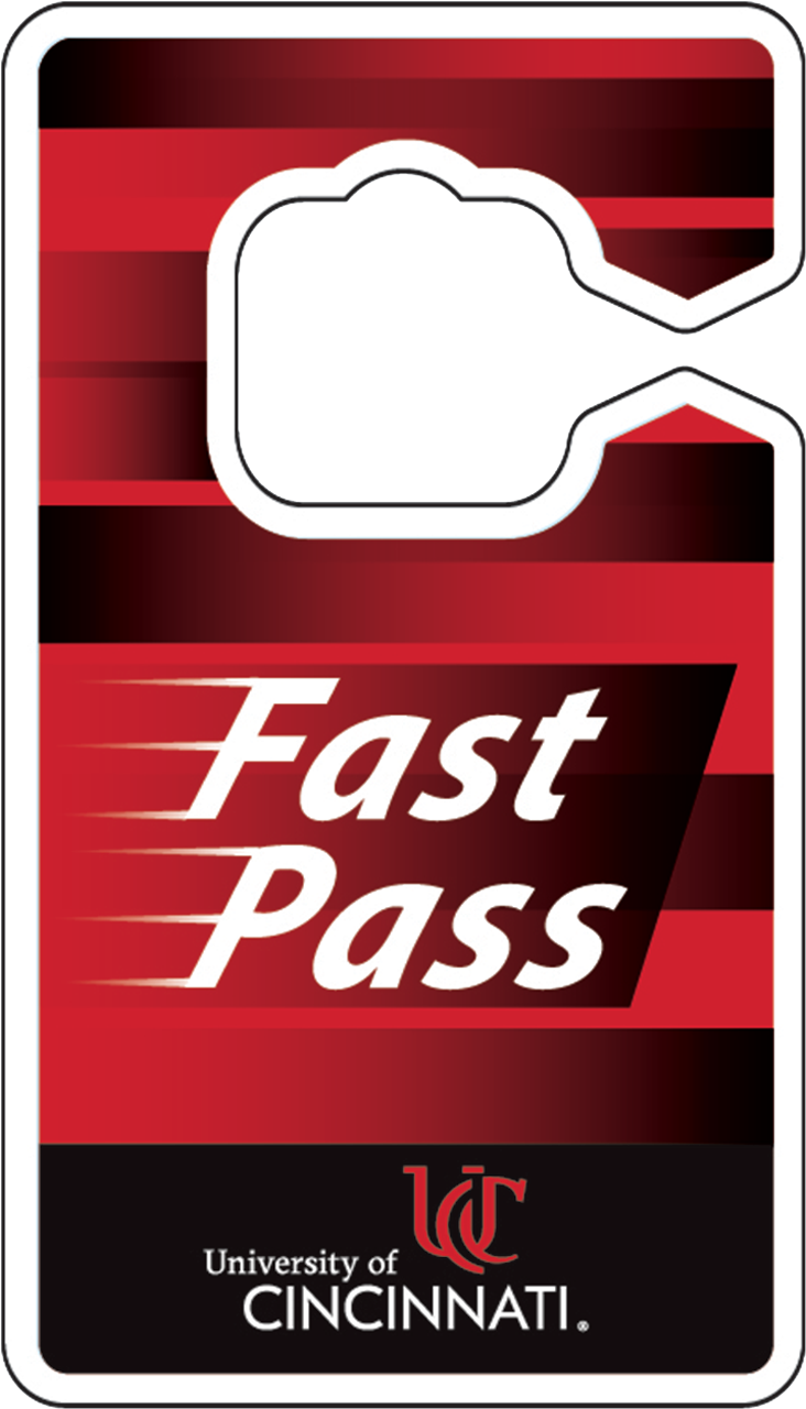 Fast pass hanger for car mirror