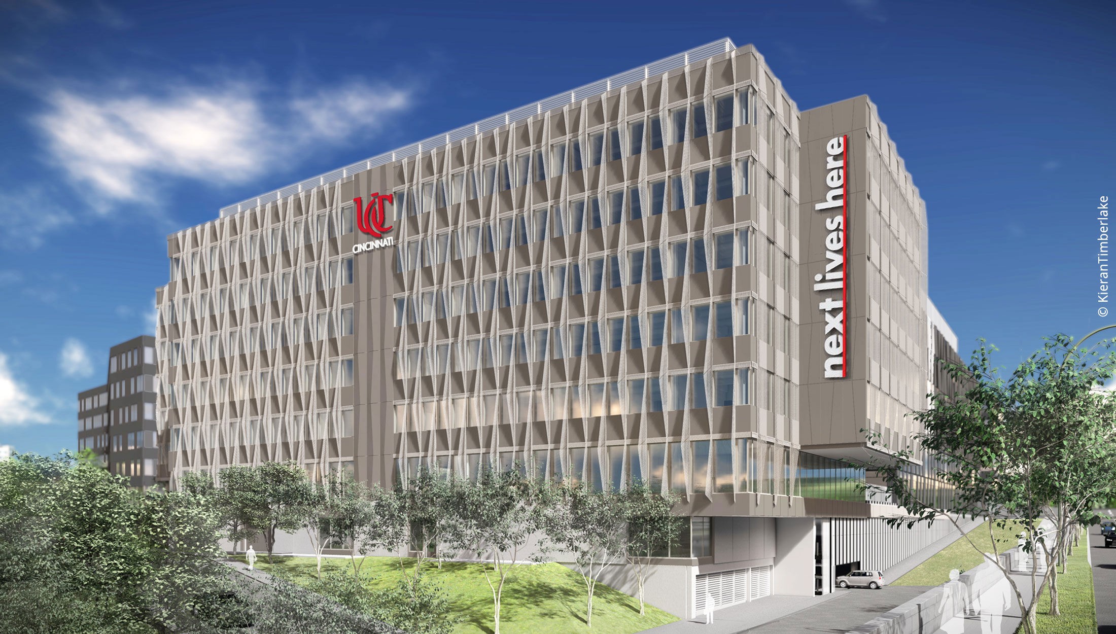 A rendering of UC's Digital Futures Building