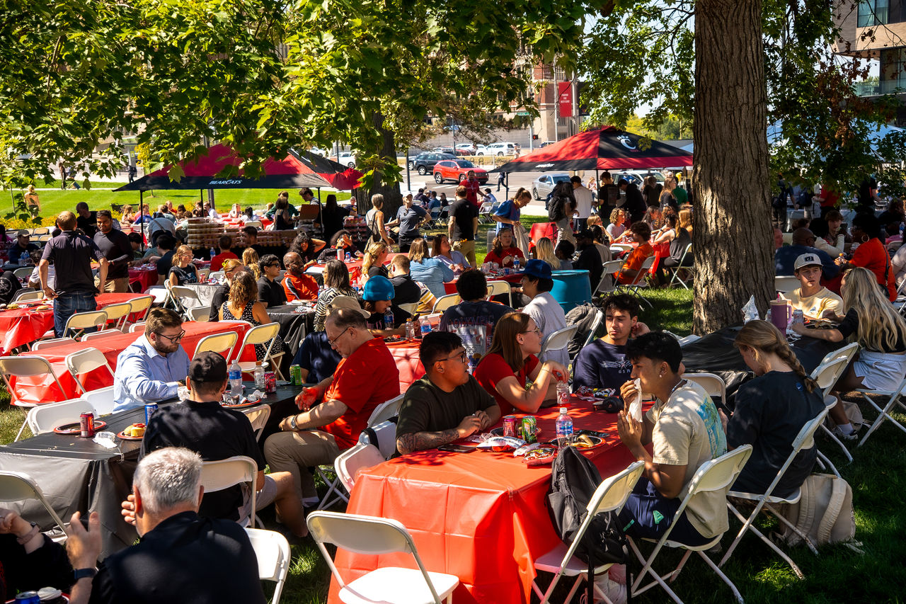 Community members gather to celebrate the beginning of a new academic year