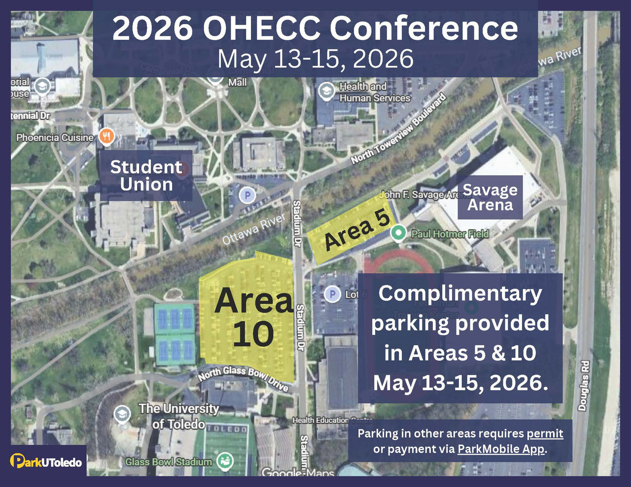 Picture of the University of Toledo Campus Parking Options