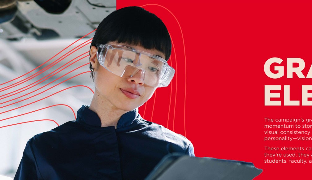 An example of the free-form wave graphic in the NLH campaign design