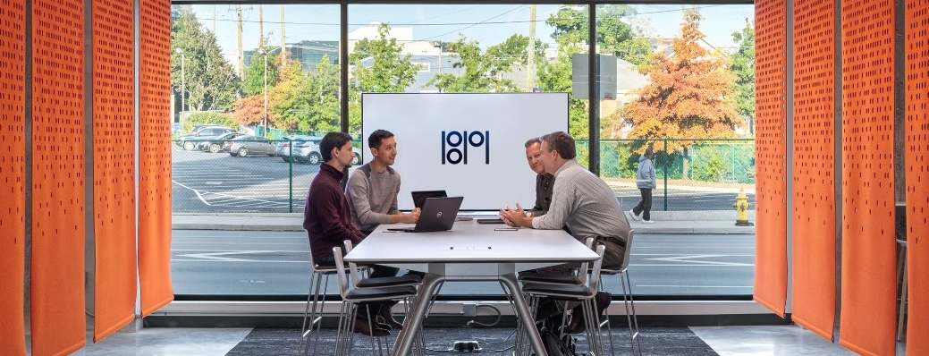 A professor engages in a class discussion