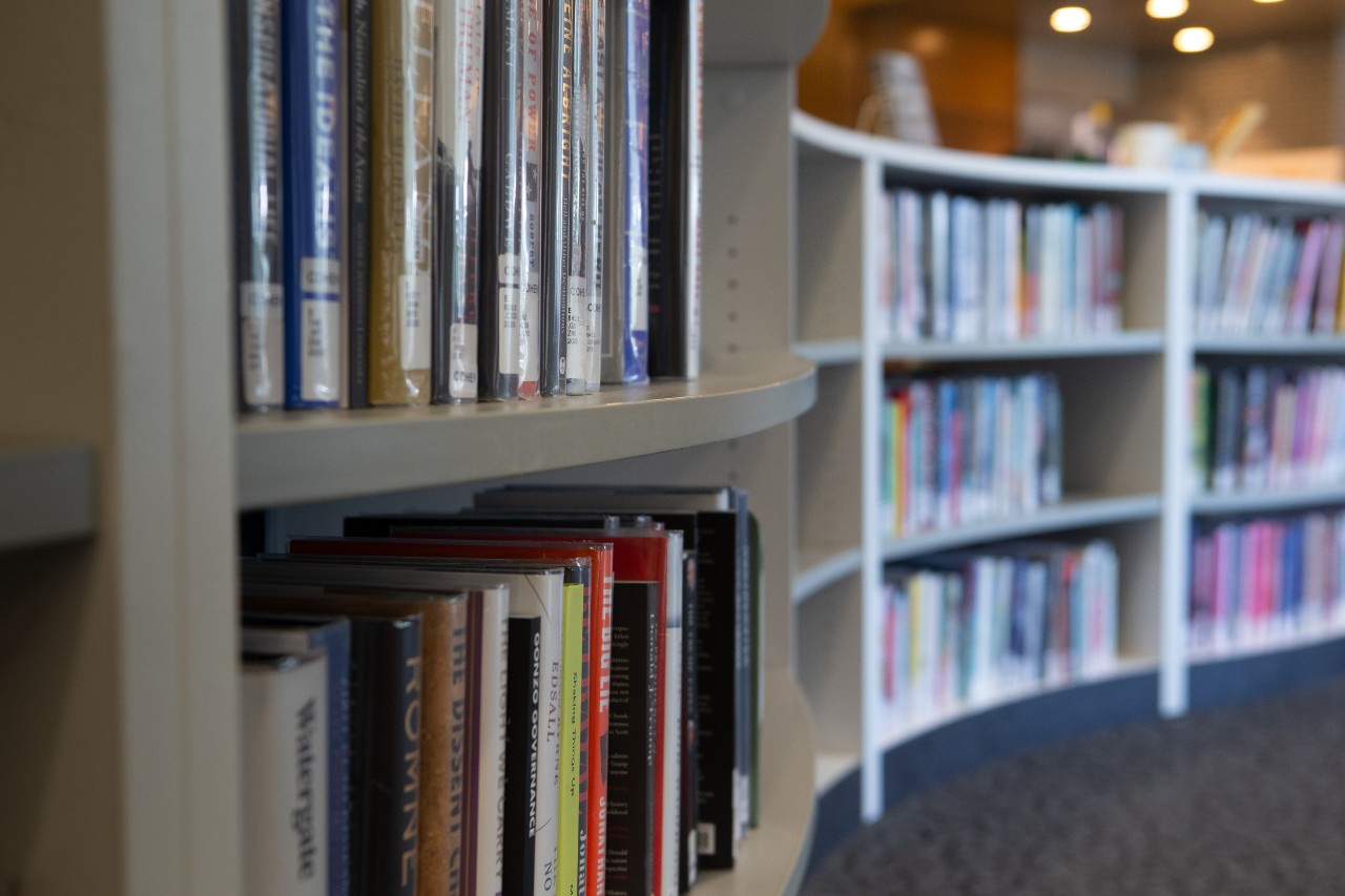 Books and Stacks in Langsam Library 