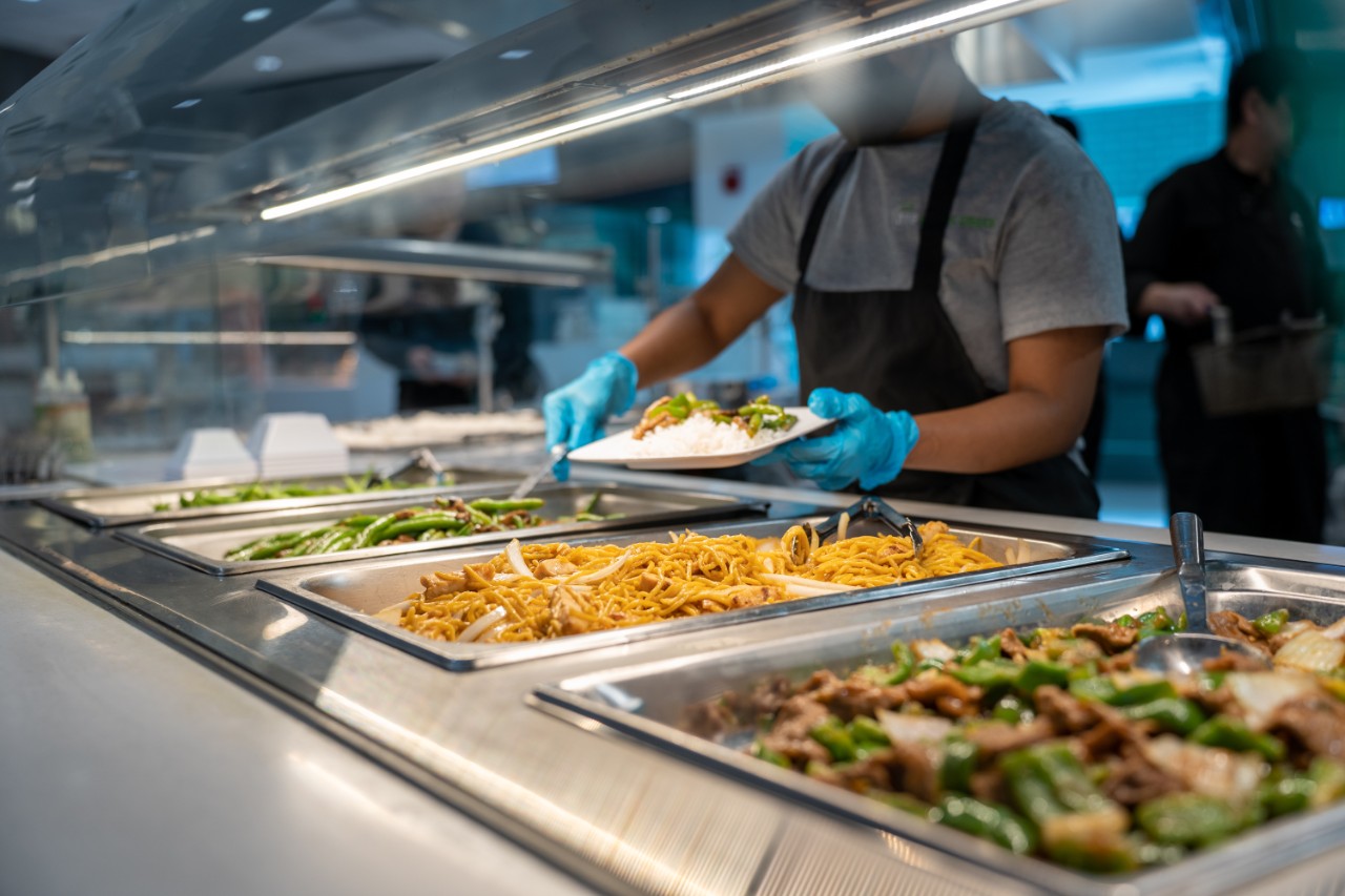 Station at On the Green Dining Hall
