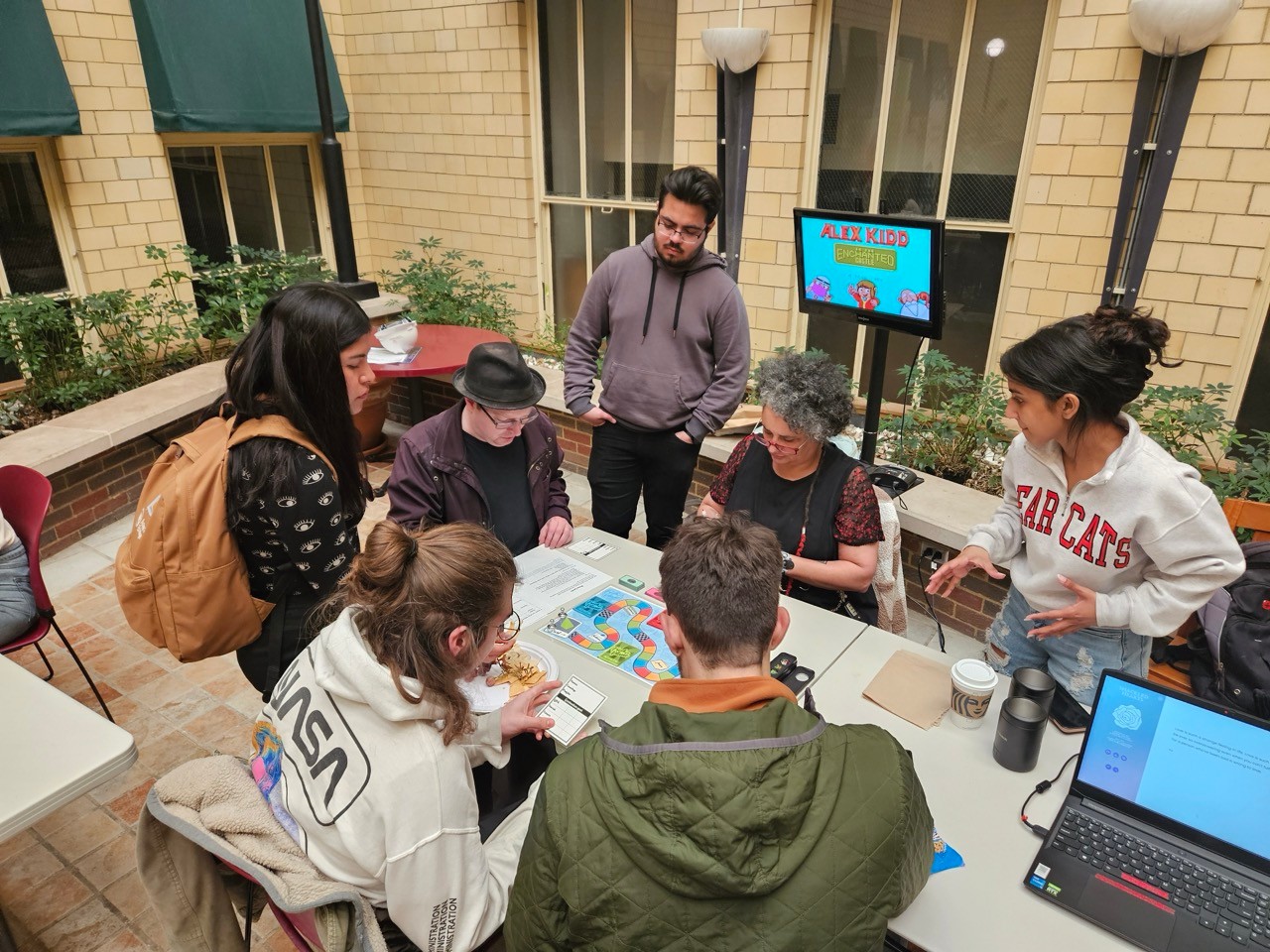 Students working together