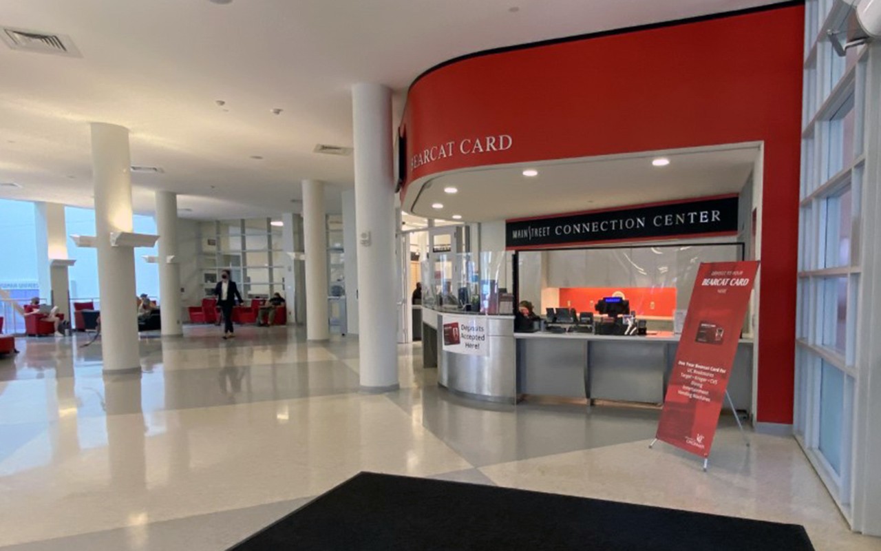 The MainStreet Connection Center desk is located to the right once inside the main entrance of TUC.