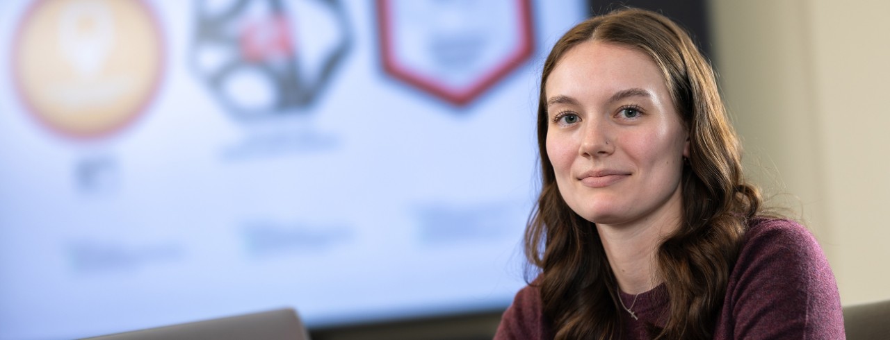 woman working on computer