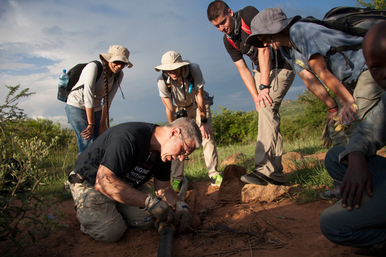 UC's Engineers Without Borders work on a water project in Tanzania