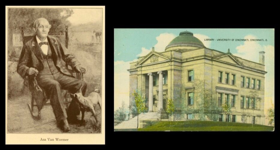 Asa Van Wormer and the library dedicated to him