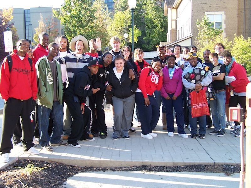 Group of students posing