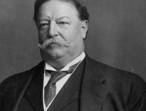 black and white portrait of William Howard Taft