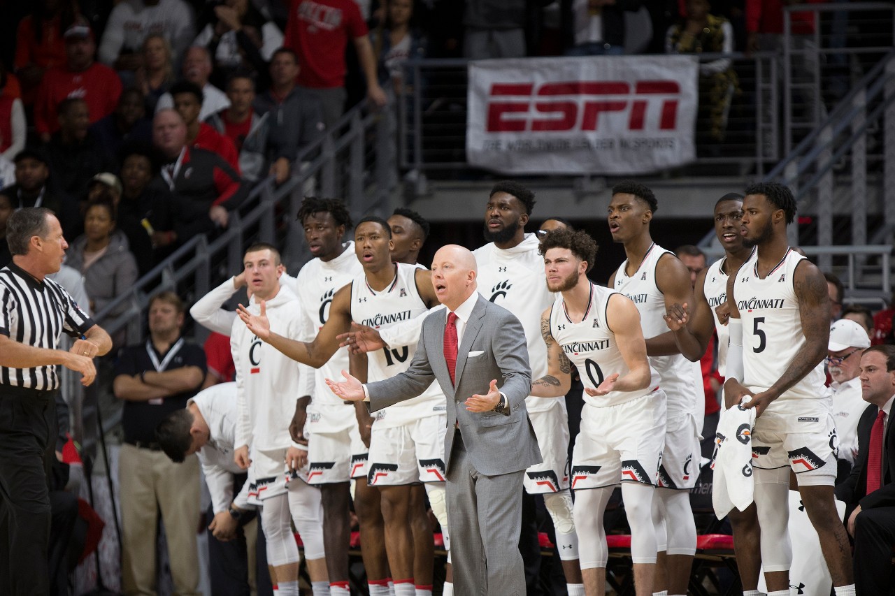 University of Cincinnati Bearcats lost 64 to 56 against Ohio State Buckeyes in a basketball game at Fifth Third Area. UC/ Joseph Fuqua II 