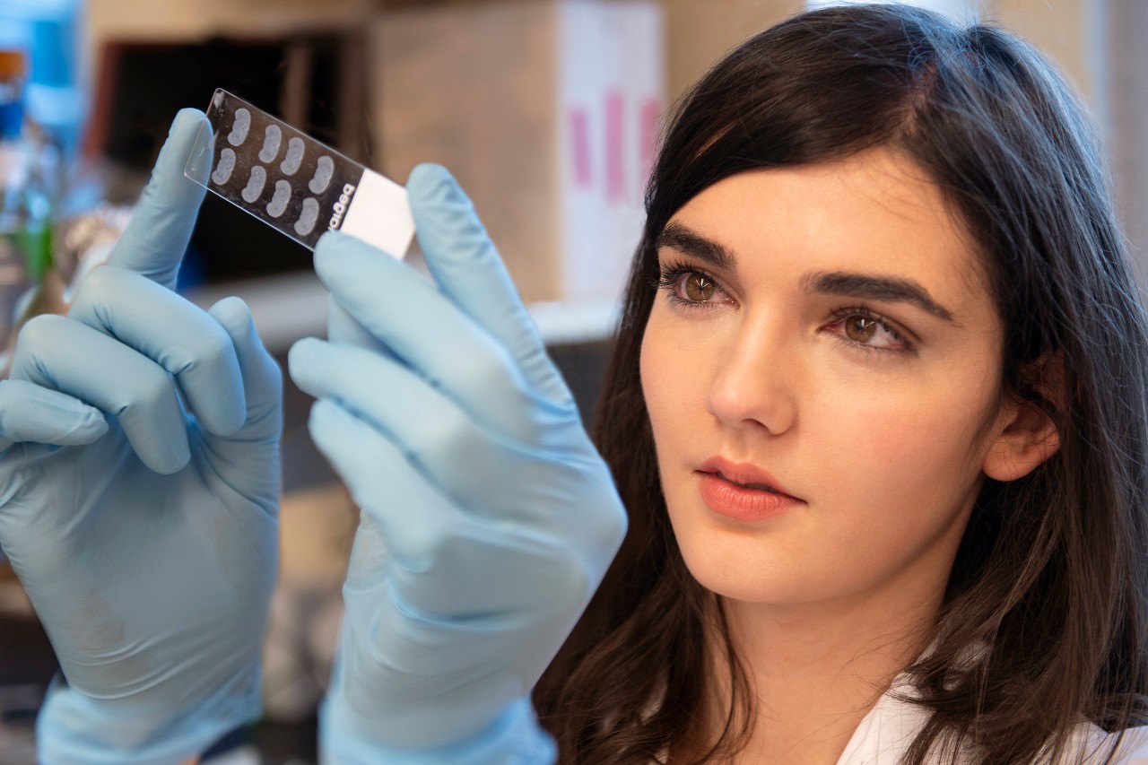 Christin Godale, PhD Candidate, in Danzer Lab.