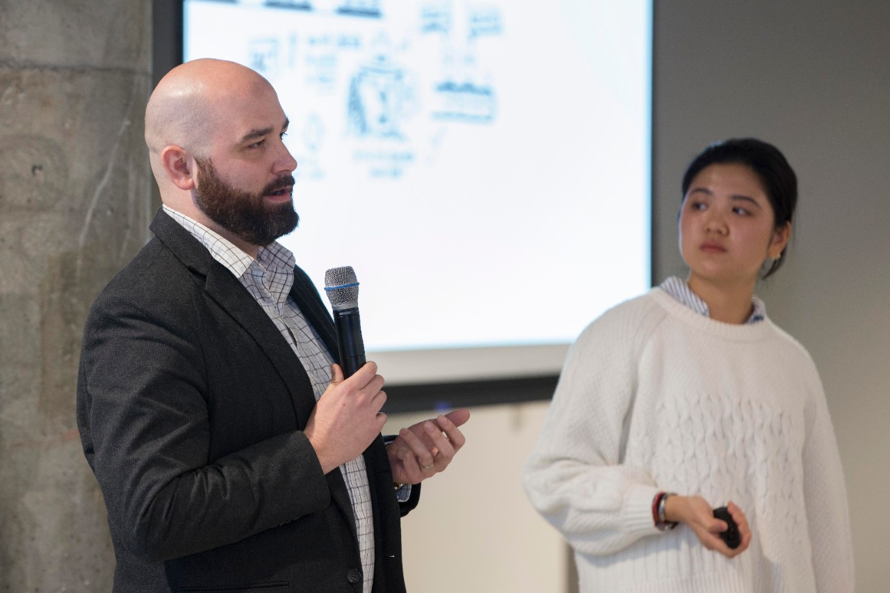 People enjoyed the presenters during the Venture Lab Pre-accelerator Cohort 3 Graduation and Presentation Event at Innovation Hub. UC/Joseph Fuqua II
