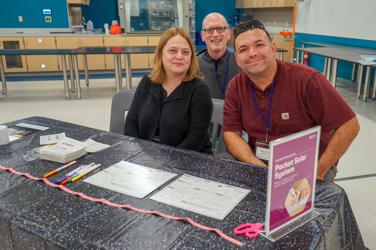professor puts on a demonstration at the museum