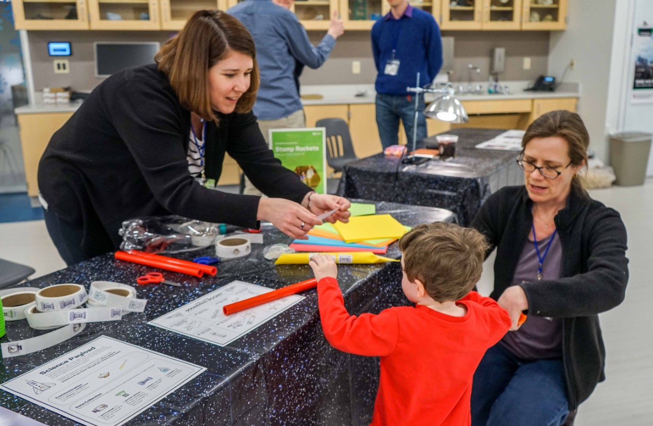 professor puts on demonstration 
