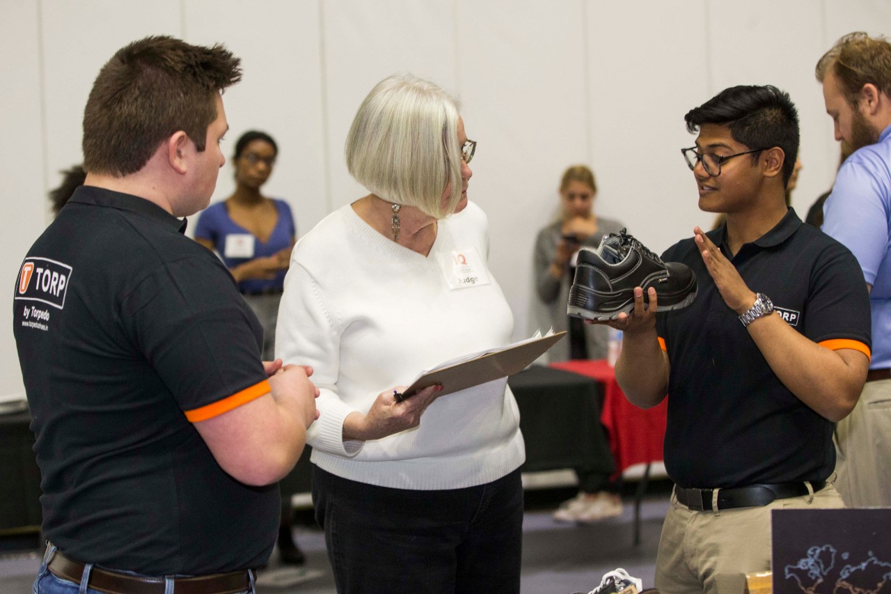 UC students Innovation Quest Elevator Pitch event at the Campus Recreation Center during Research Week & Innovation April 3, 2019. UC/ Joseph Fuqua II
