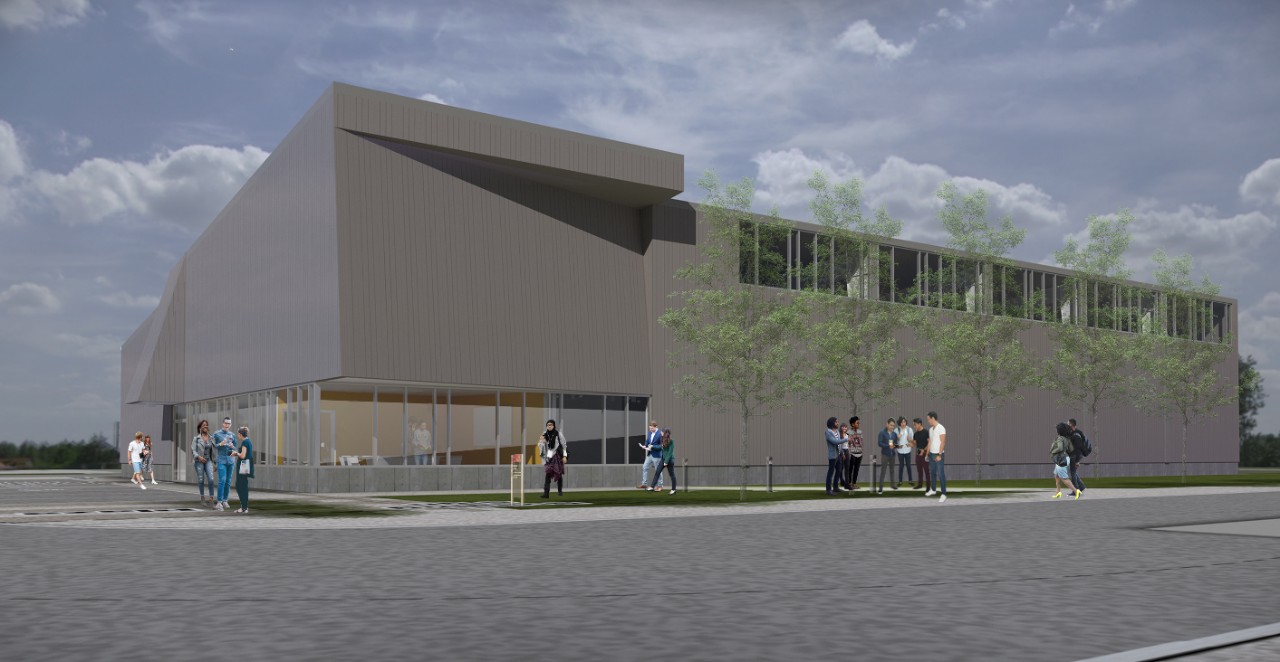 An illustration of UC's new DAAP Studio Annex