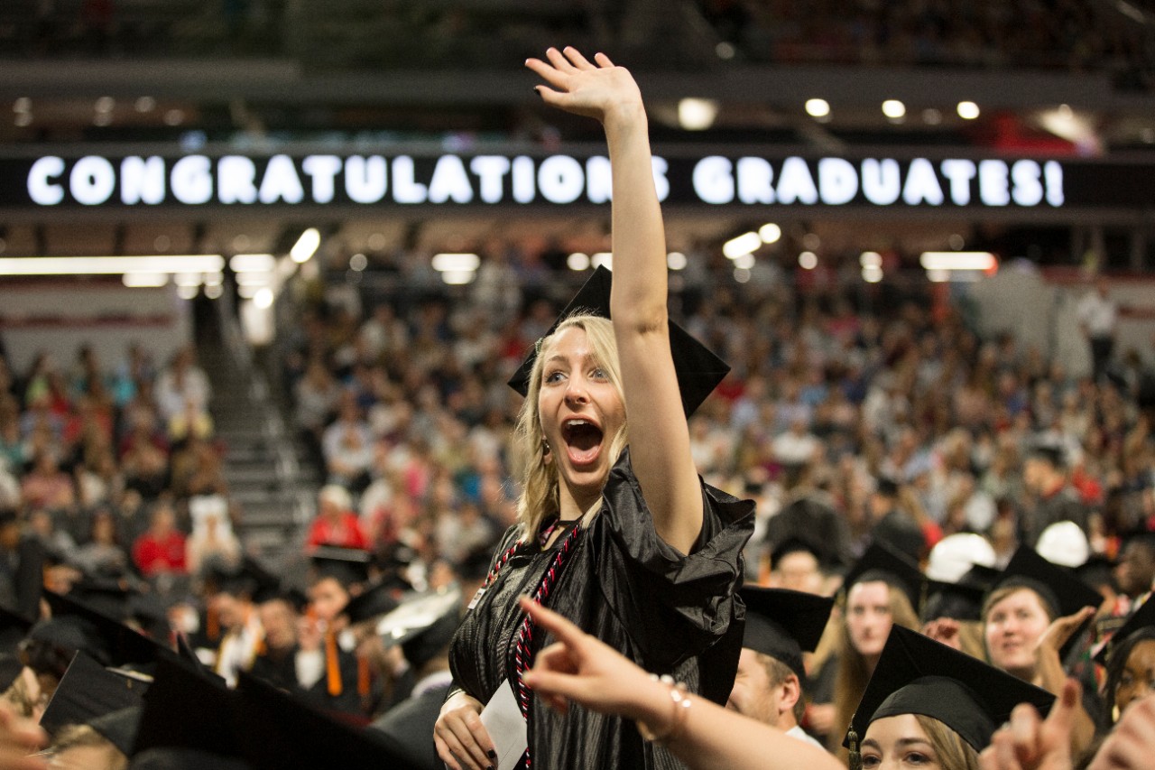 2019 Undergraduate Commencement: Ceremony:  College of Allied Health SciencesCollege-Conservatory of MusicCollege of Engineering and Applied ScienceCollege of MedicineCollege of Nursing