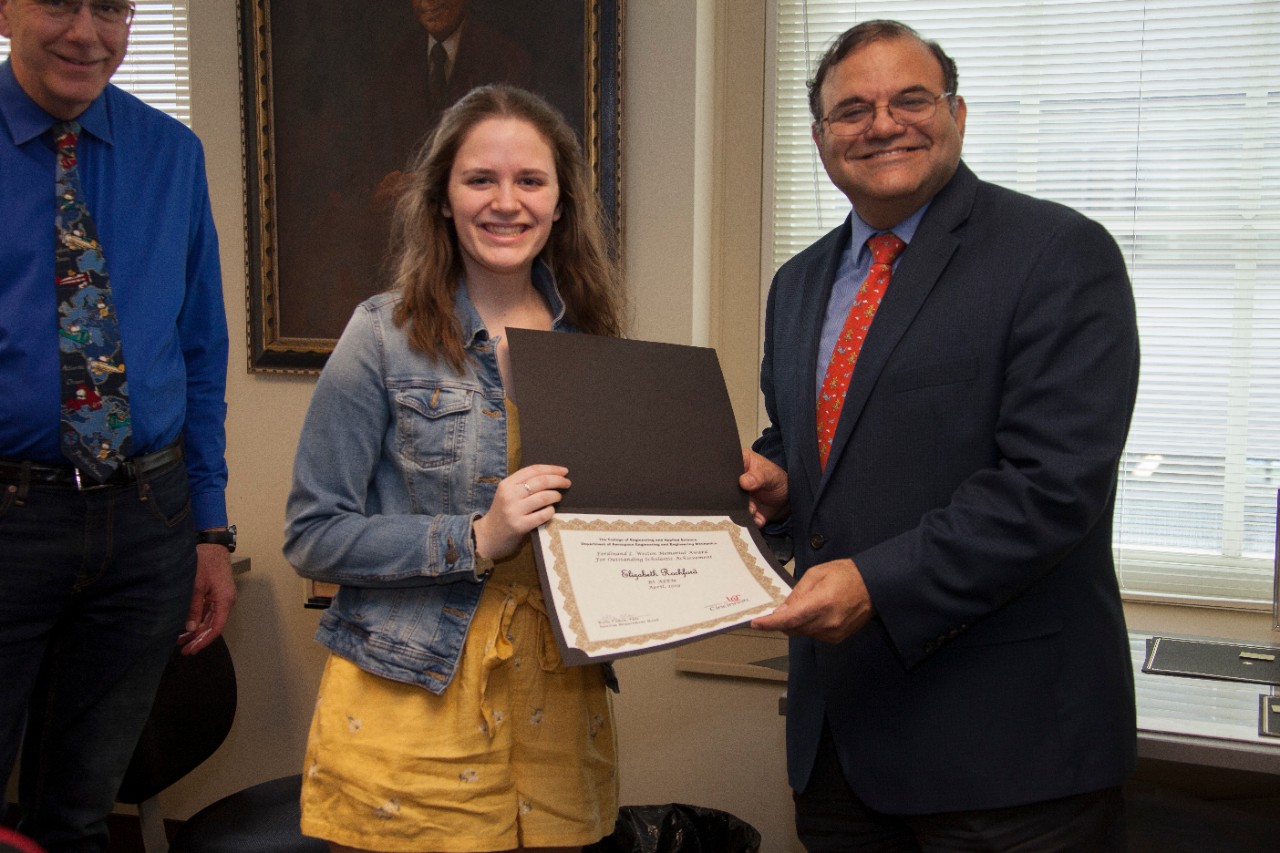Engineering Award Reception and Pizza party.