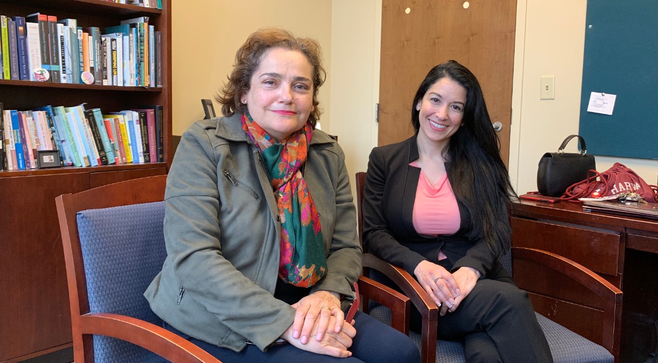 Reporter Lorena Mora with Maria Espinola, PsyD