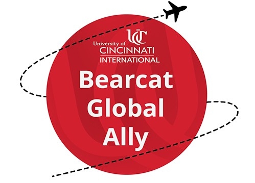 Logo for the workshop, showing the text "Bearcat Global Ally" over a globe