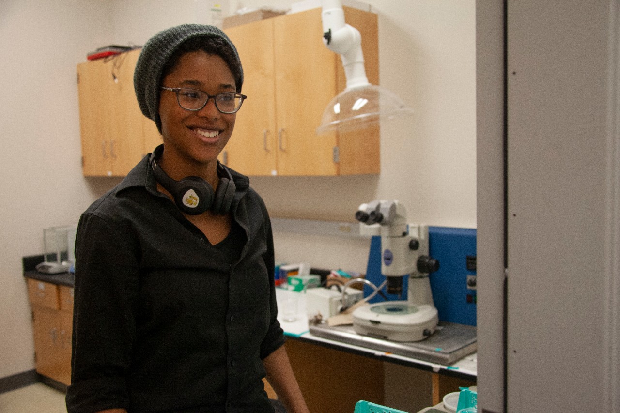 Kallia Cooper, undergraduate biology student.