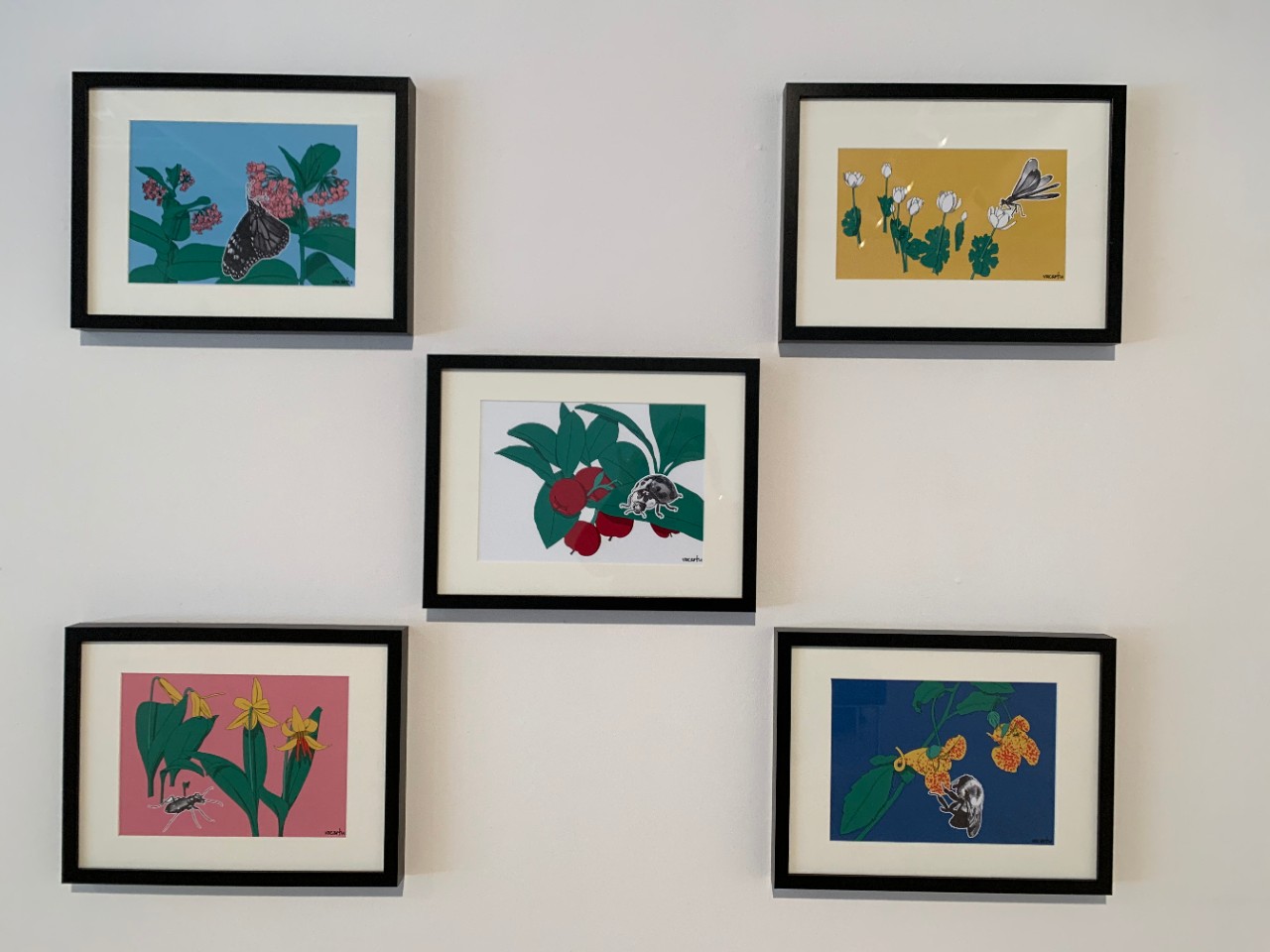 Digital nature prints by Arturo Vazquez, 2017.