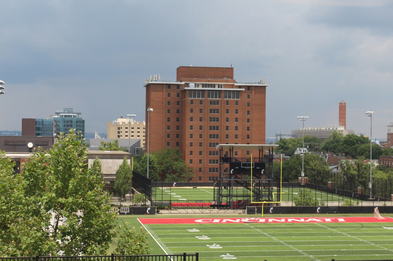 Cloudy skies on campus