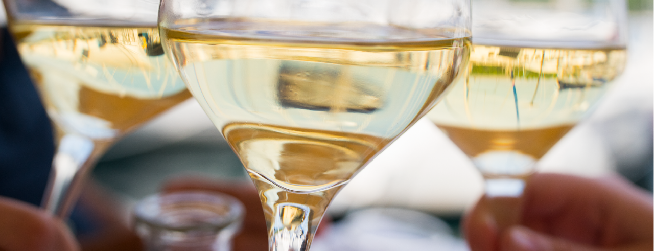 Glasses of Chardonnay