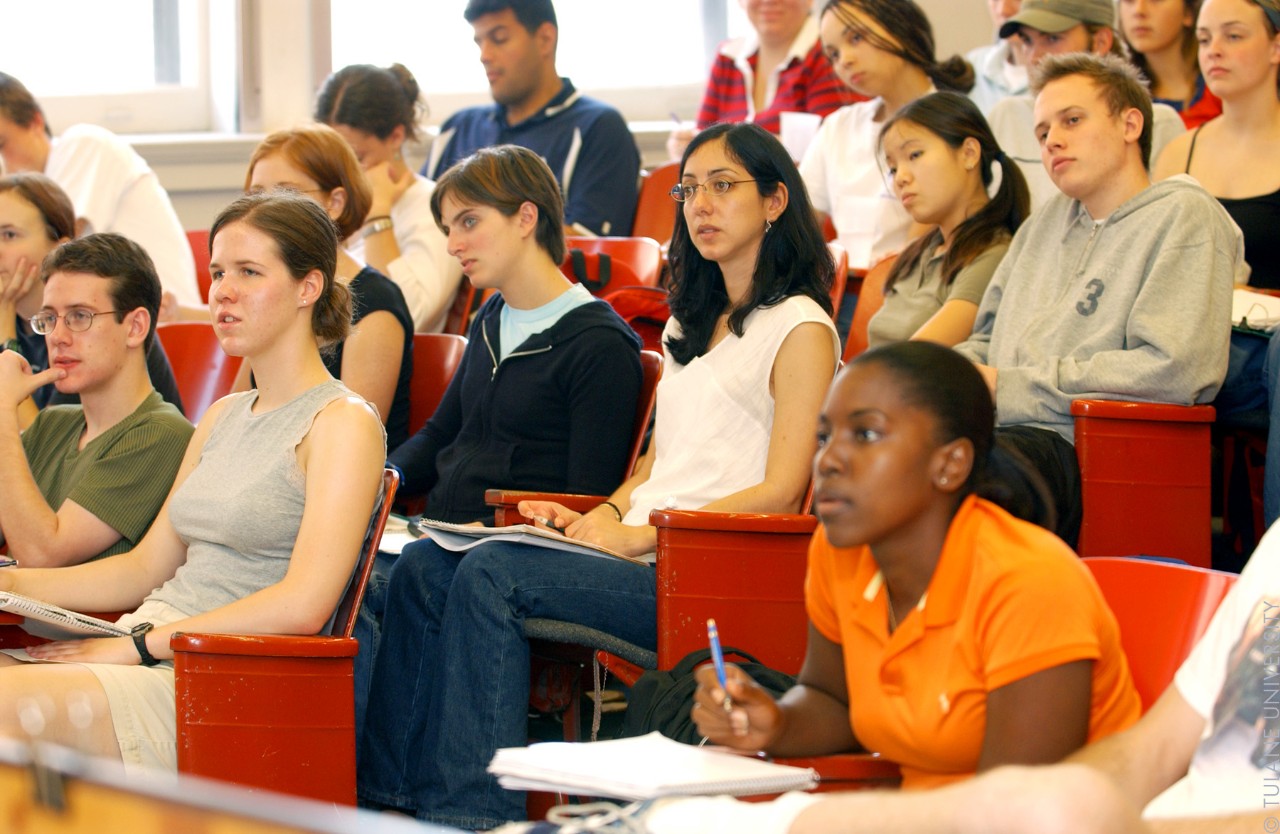 Students in class.