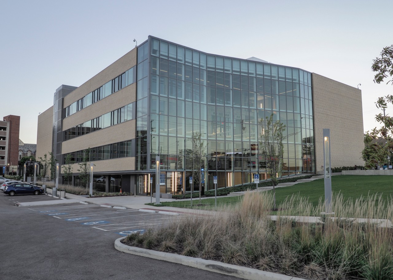 Exterior shot of UC's 1819 Innovation Hub