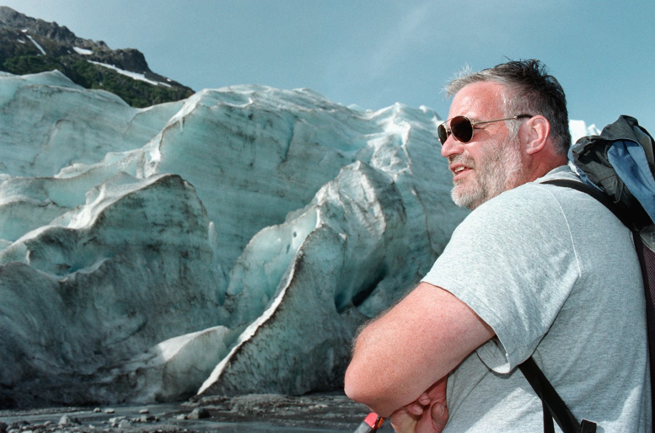 Tom Lowell at Exit Glacier.

Photo by Colleen Kelley