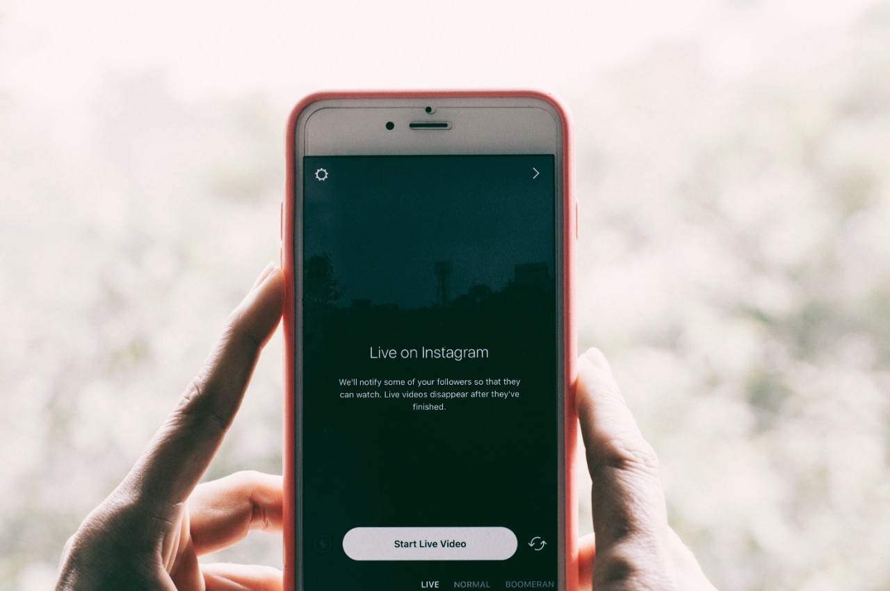 photo of person hold cell phone