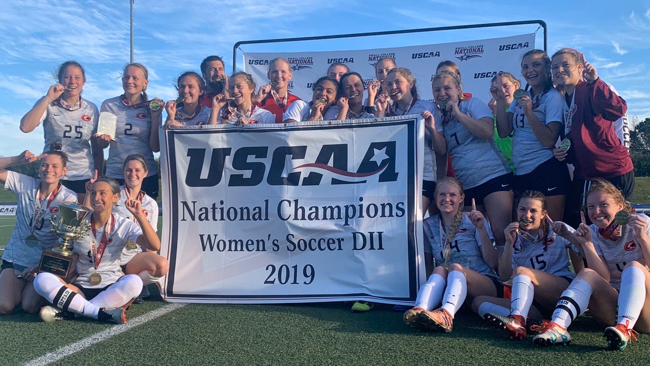UC Clermont women's soccer team celebrates championship win