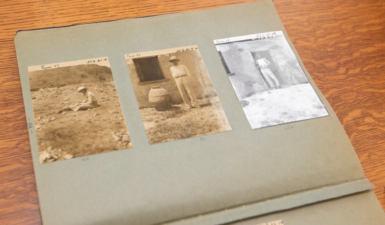 Jeffrey Kramer, archivist in Classics Department shown here at Blegen Library UC/Joseph Fuqua II 