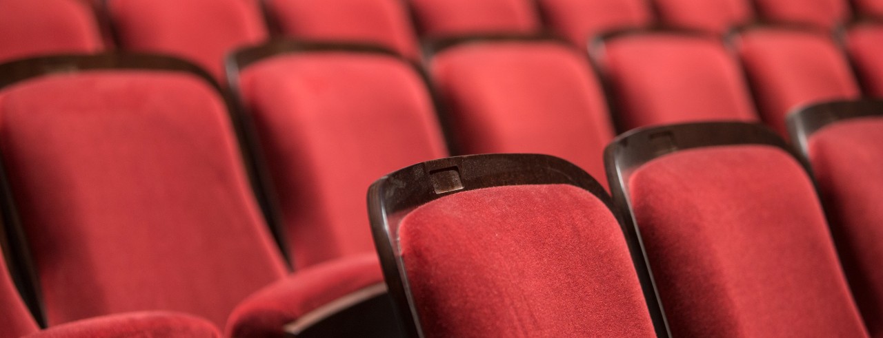 Red theater seats