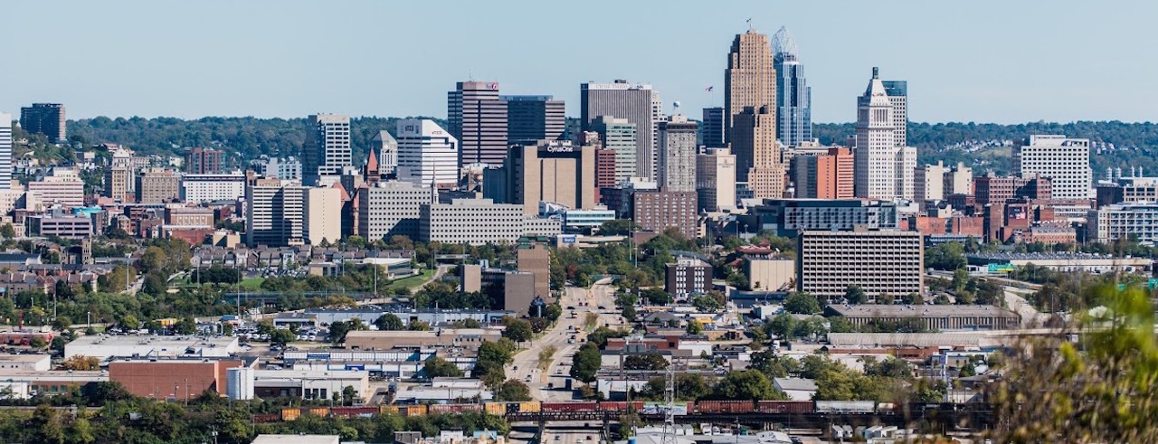 Cincinnati Skyline from the west side.