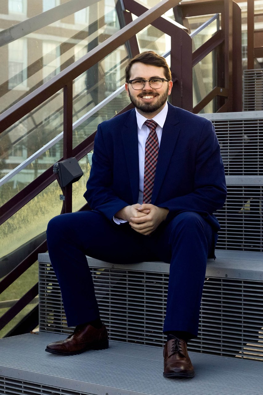 Logan Lindsay on campus