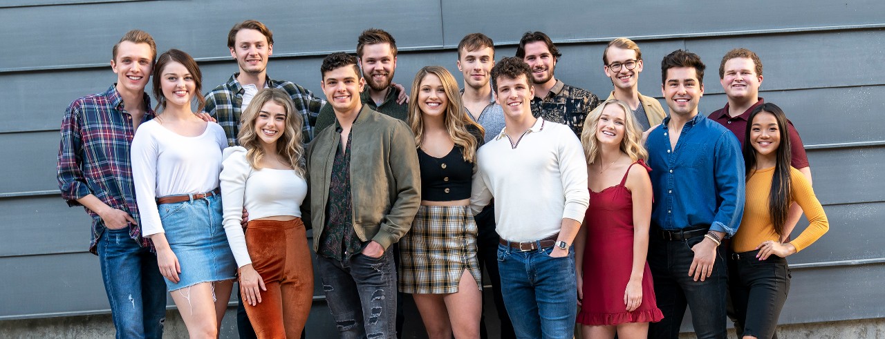 Group of students posing