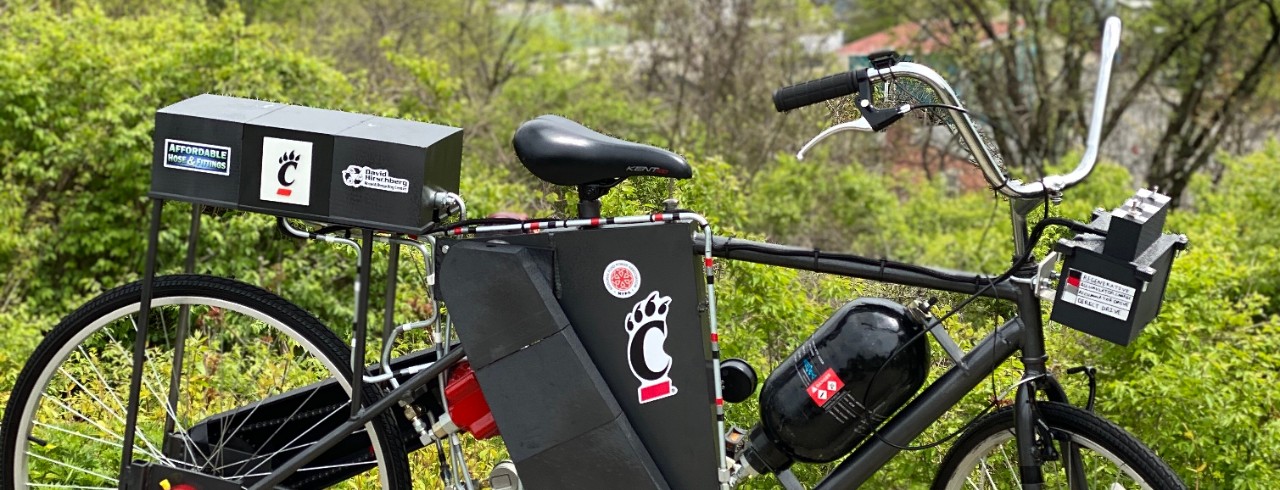 Mechanical engineering technology student created hydraulic bicycle