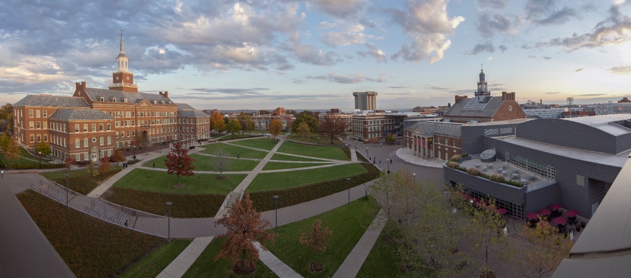 Fall campus aerial