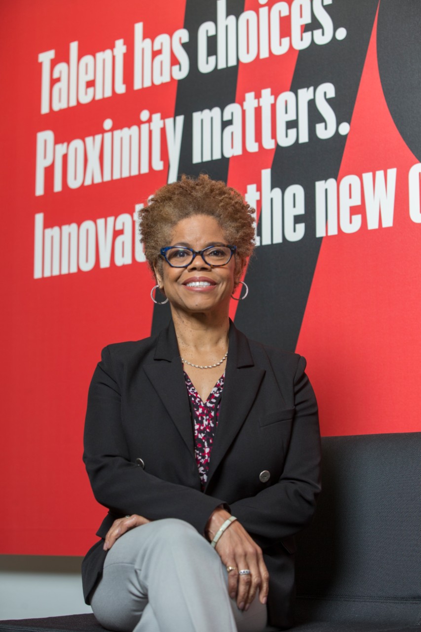 Dean Verna Williams, University Cincinnati College of Law portrait photos at the Innovation Hub. UC/Joseph Fuqua II 