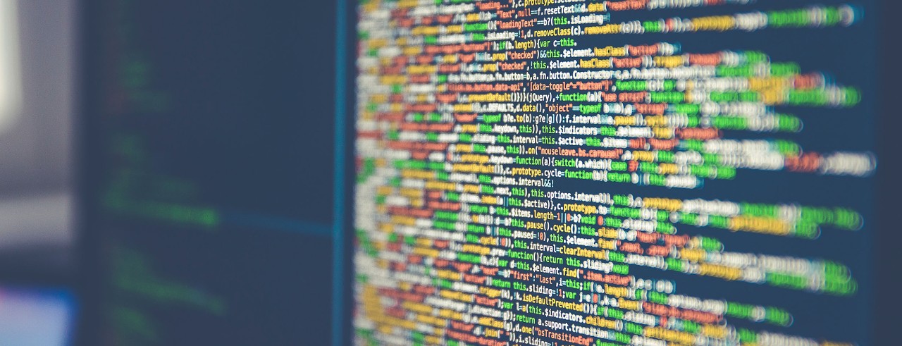 colored lines of code on a computer monitor