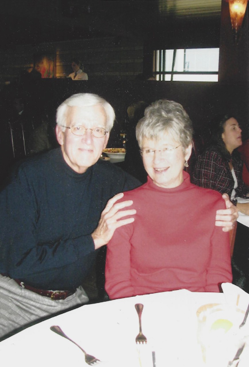 Jack and Jane Spille at a restaurant